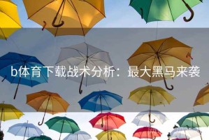 b体育下载战术分析:最大黑马来袭 b体育下载战术分析:最大黑马来袭