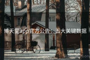 博天堂app官方公告：五大关键数据